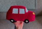 Virkmönster amigurumi: Bil som kudde eller leksak (PDF)