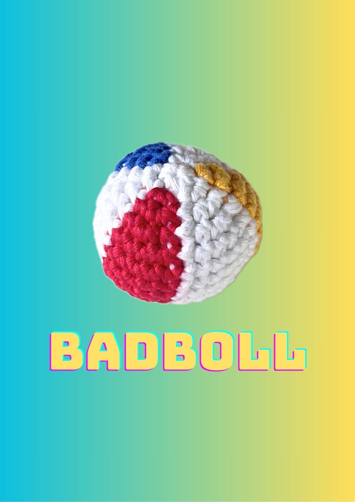 Gratis virkmönster: Badboll (PDF)