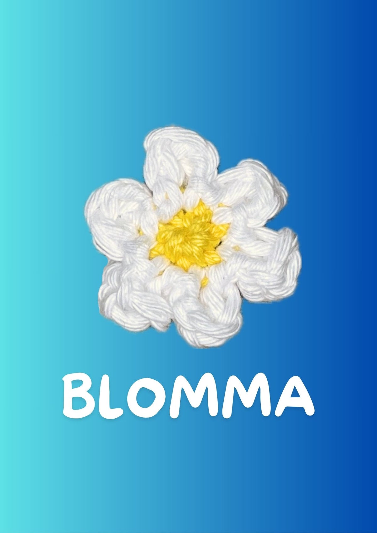 Gratis virkmönster: Blomma (PDF)