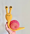 Virkmönster amigurumi: Gullig snigel (PDF)