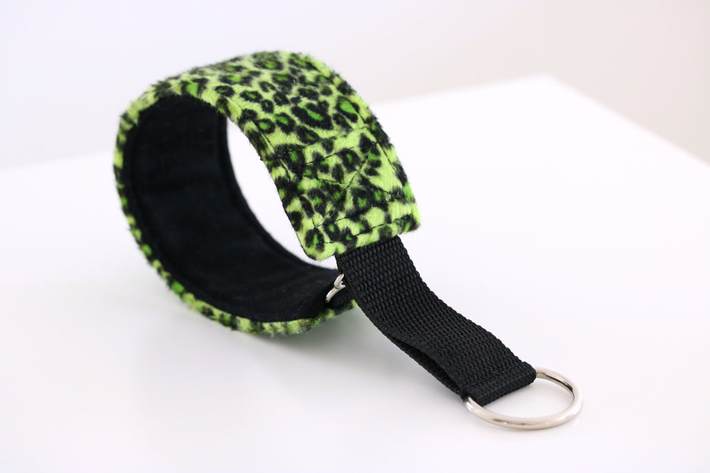 Hundhalsband: Neon leopard