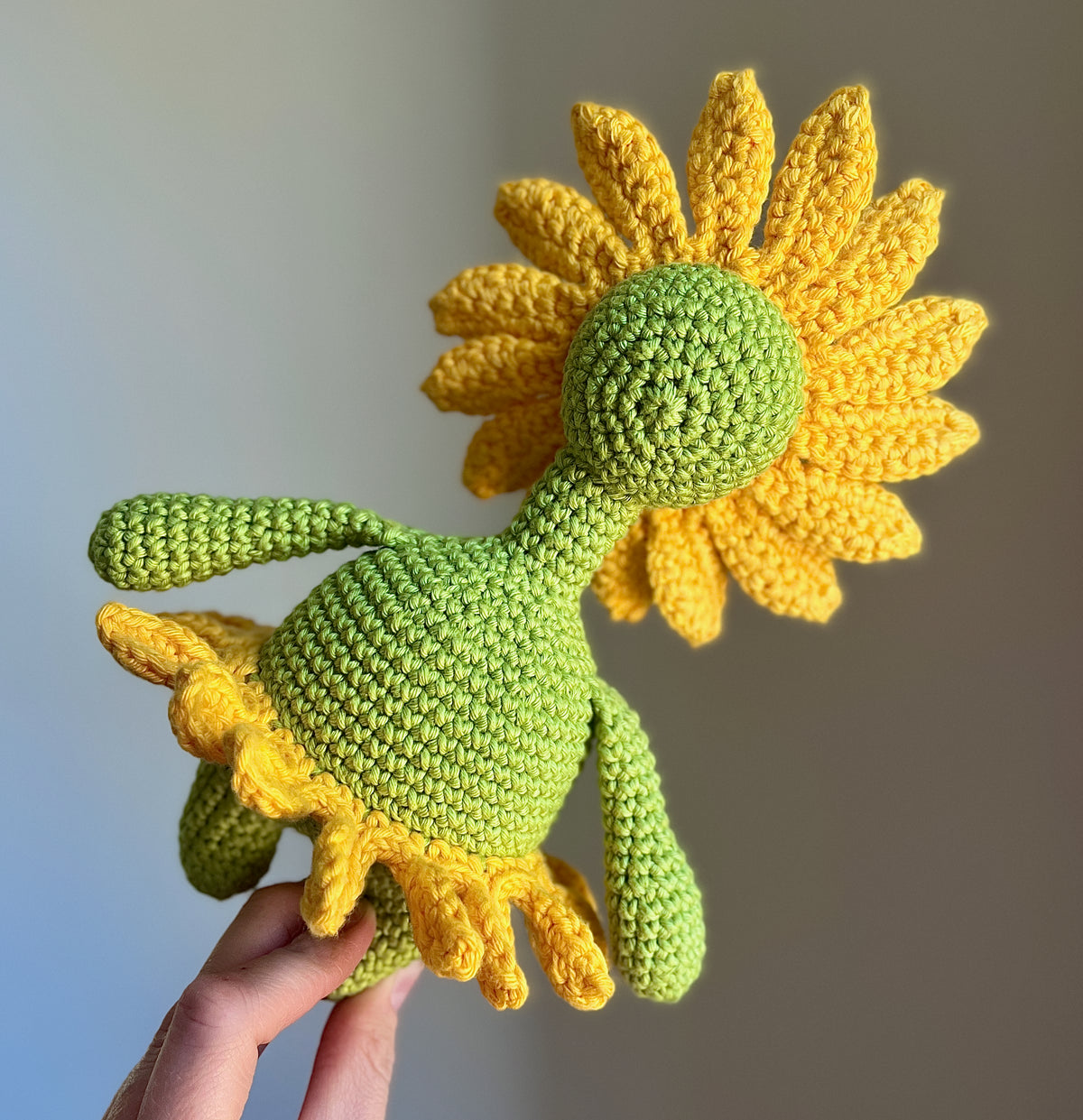 Virkmönster amigurumi: Solros som fantasifigur (PDF)