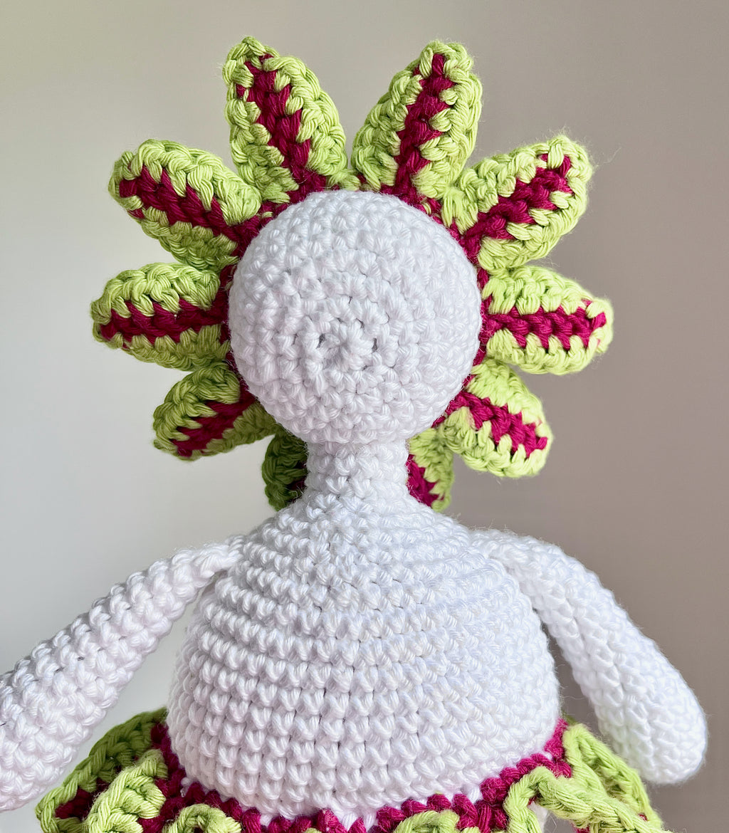 Virkmönster amigurumi: Palettblad som fantasifigur (PDF)
