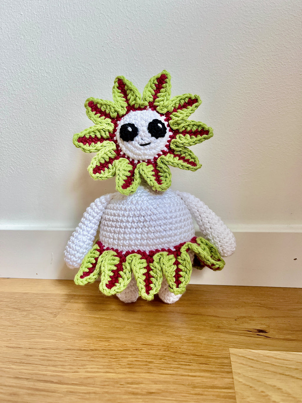 Virkmönster amigurumi: Palettblad som fantasifigur (PDF)