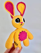 Virkmönster amigurumi: Kanin i trasdockestil (PDF)