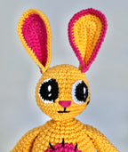 Virkmönster amigurumi: Kanin i trasdockestil (PDF)