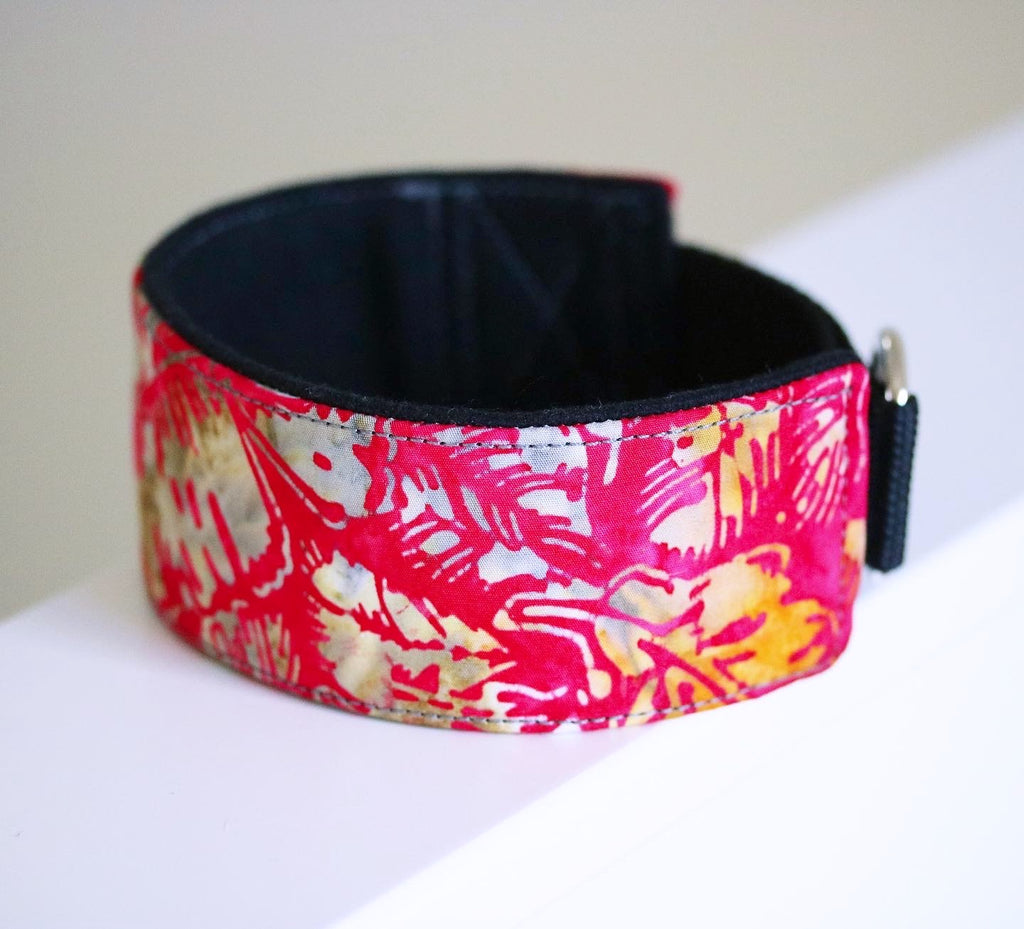Hundhalsband: Rosa batik