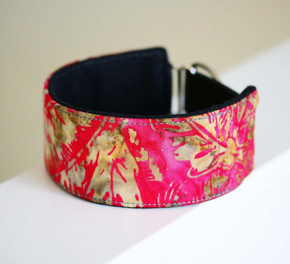 Hundhalsband: Rosa batik